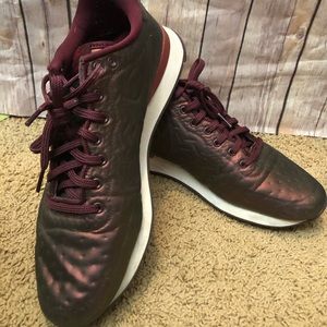 Iridescent Maroon Nike Shoes
